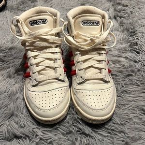 Women’s adidas leather high tops